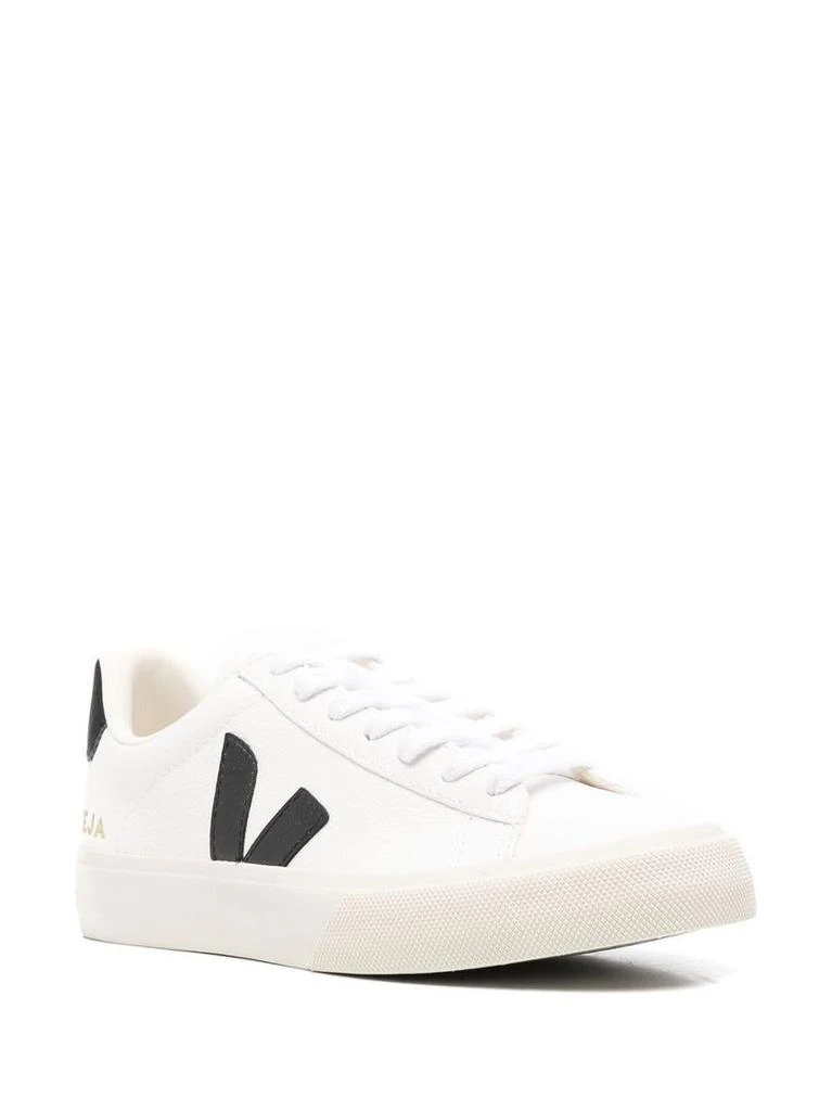 Veja Veja Leather Unisex Sneakers In White And Black 2