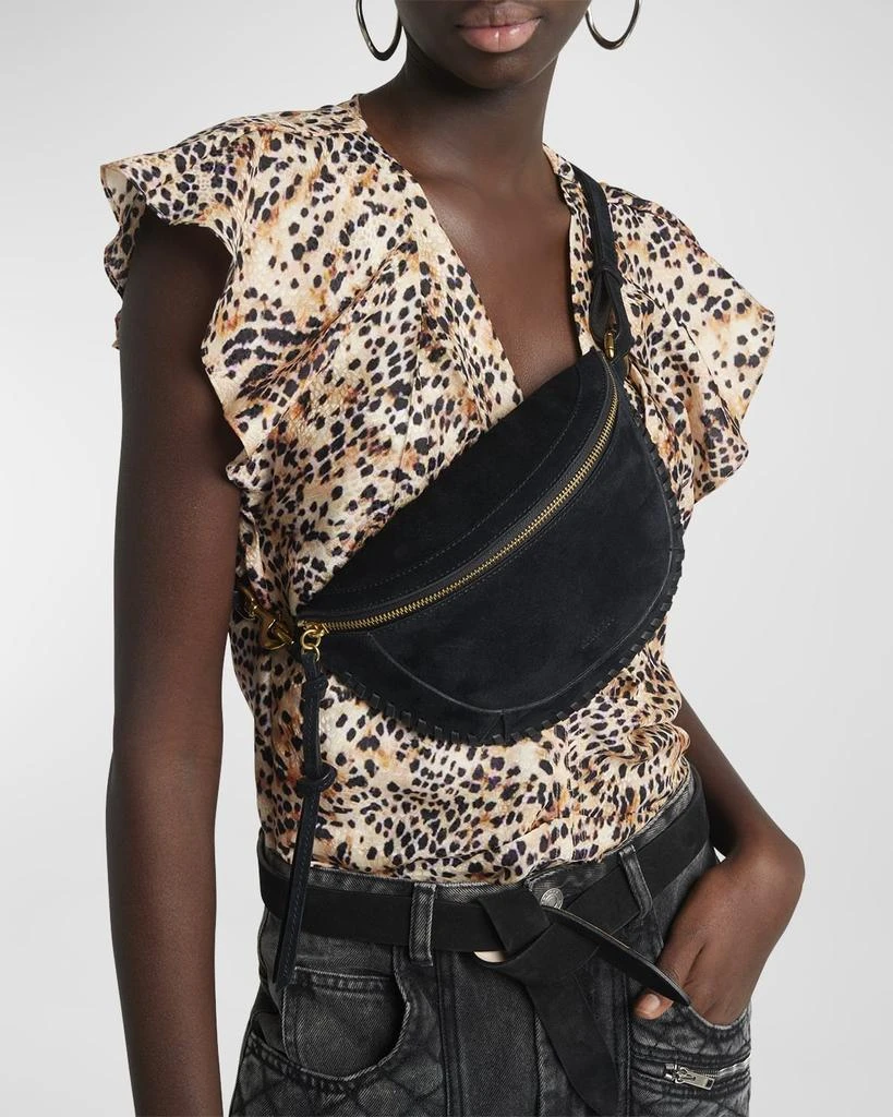 Isabel Marant Skano Braided Suede Belt Bag 4