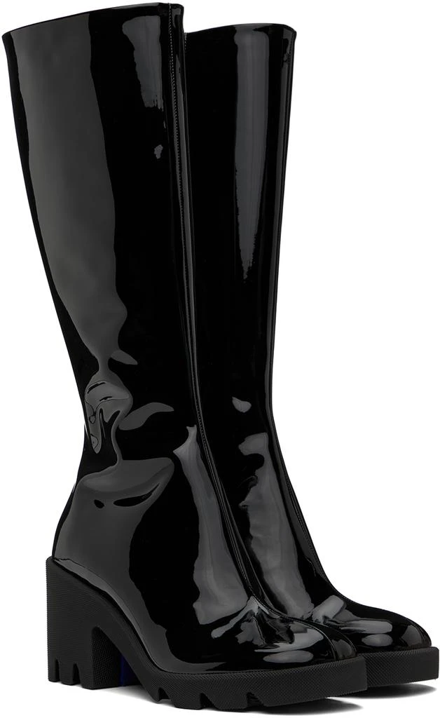 Burberry Black Leather Stride Boots 4