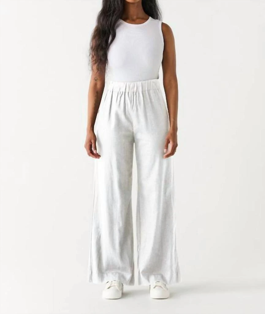 Dex Dex - High Waist Elastic Waist Wide Leg Pants 1