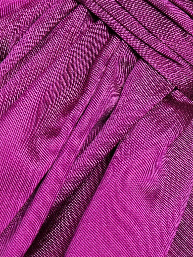 Alexia María Nadine Silk-Wool Draped Strapless Gown 5