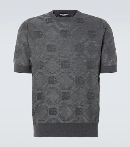 Dolce 
Gabbana DG jacquard silk top 1