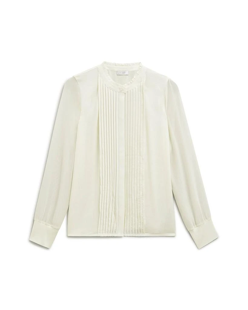 HOBBS LONDON Carina Pleated Blouse 6