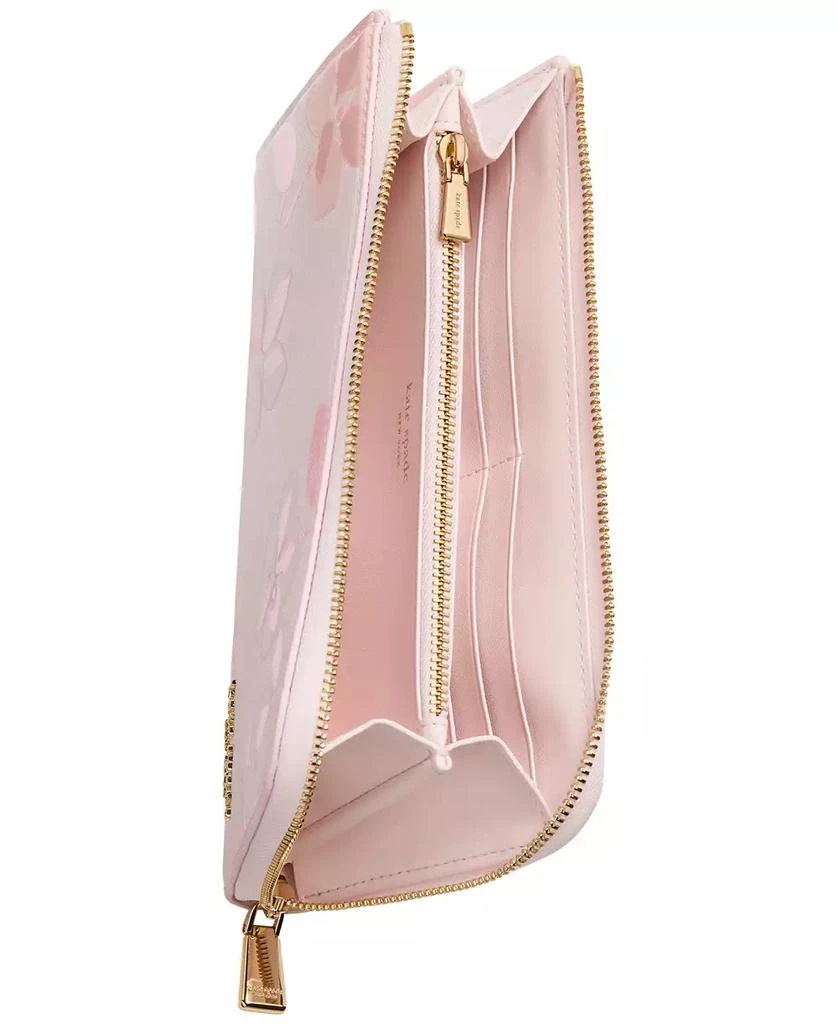 Kate Spade Devin Springs Pansies Zip Around Continental Wallet 3