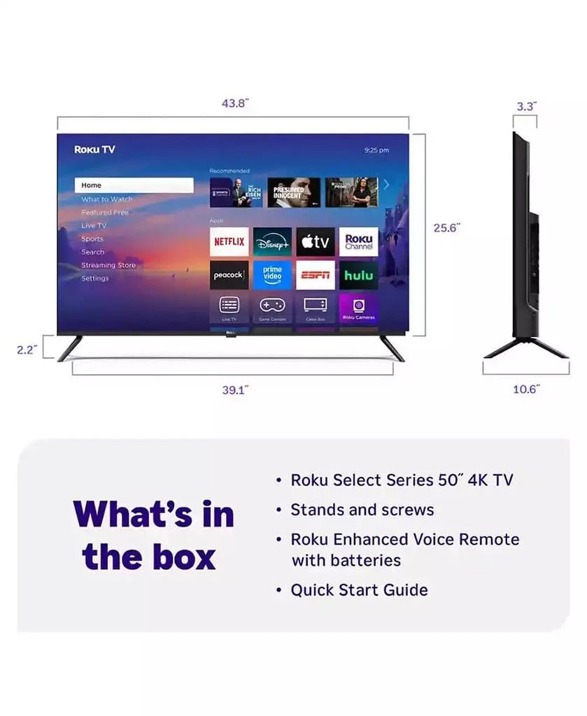 Roku 50" Class Select Series 4K LED Smart TV - 50R4C5 2