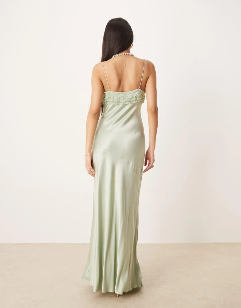 For Love & Lemons For Love & Lemons Natalie maxi dress in desert sage 2