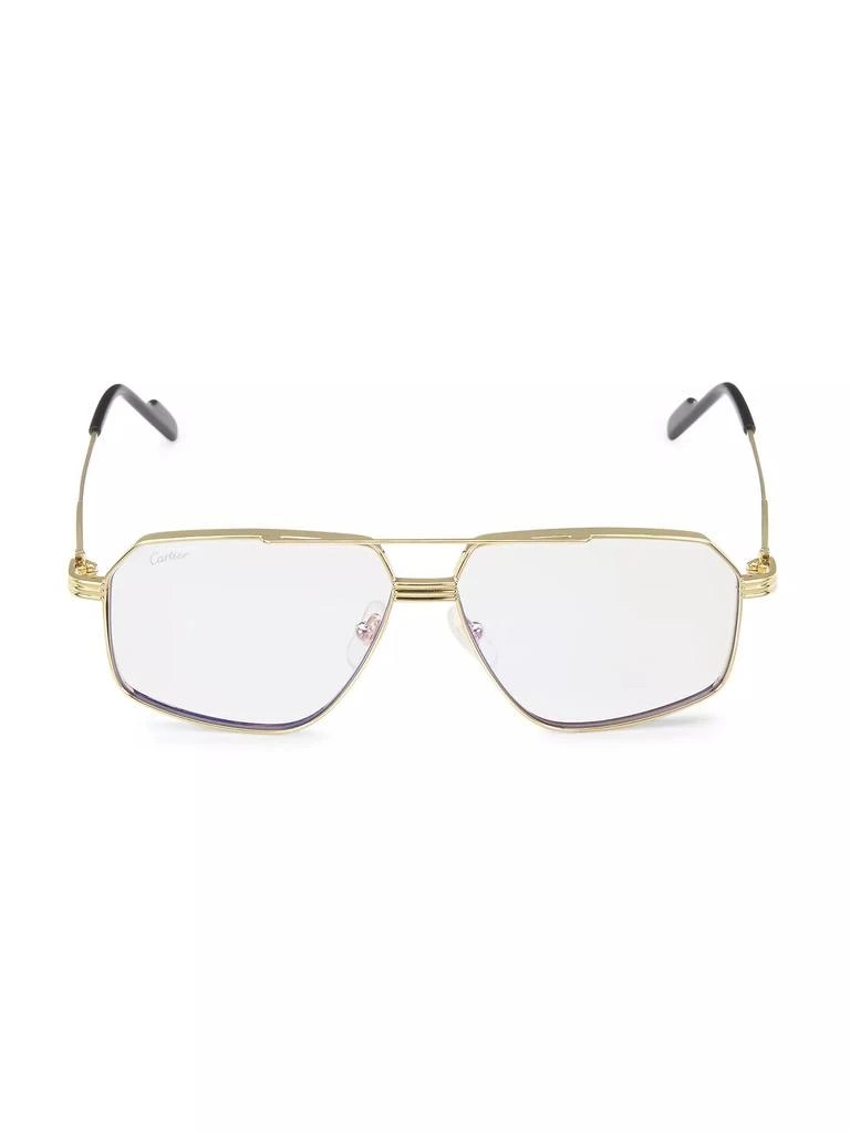 Cartier 58MM Rectangular Sunglasses 1