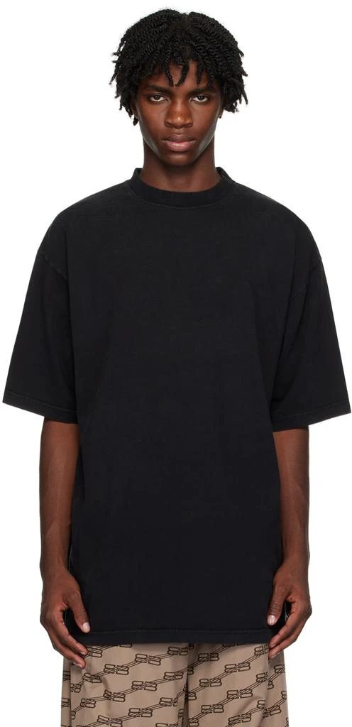 Balenciaga Black Rhinestone T-Shirt 1