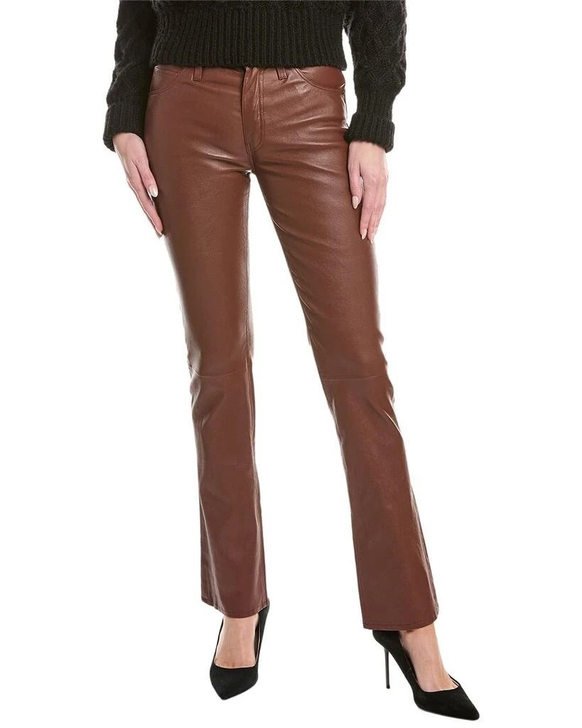 Hudson Barbara High-Rise Baby Boot Cinnamon Leather High Rise Jean