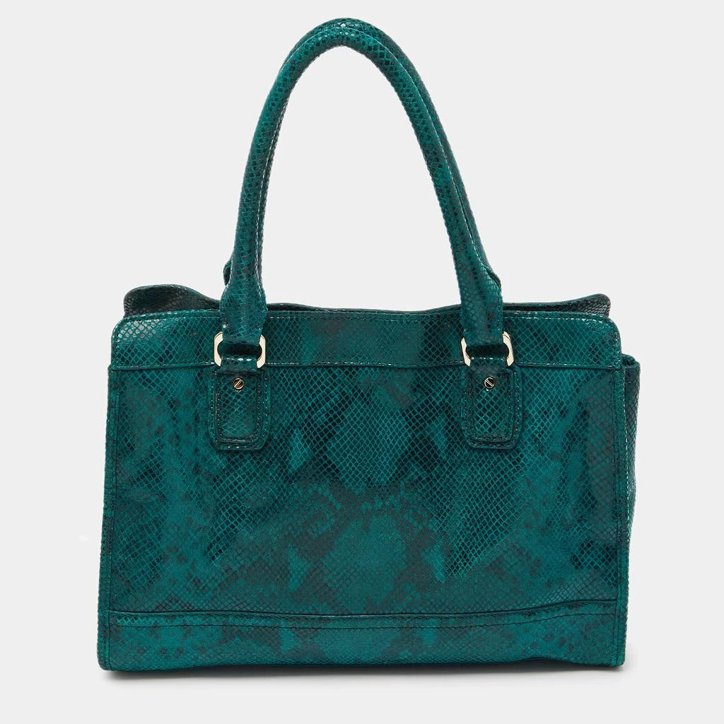 Cole Haan Cole Haan Green Snakeskin Embossed Leather Tote 4