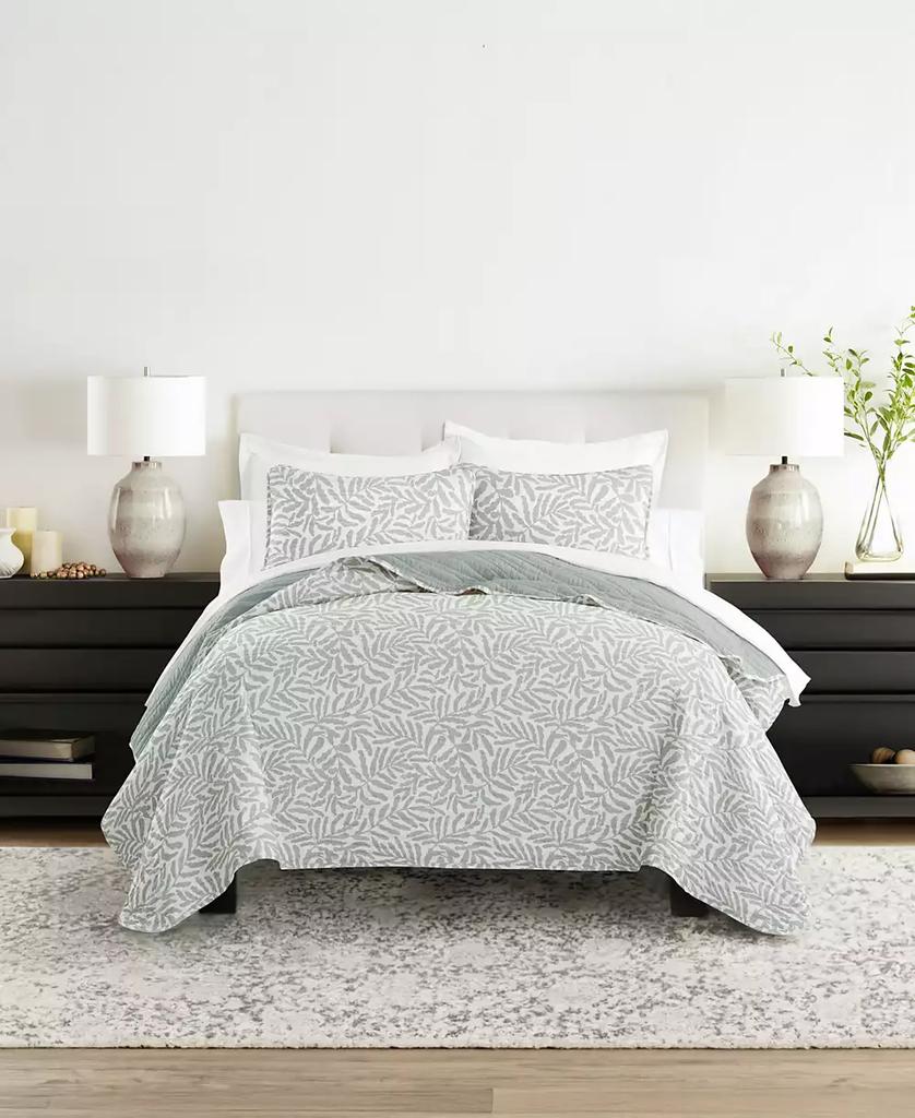 IENJOY HOME Tossed Ferns Reversible 2-Pc. Quilt Set
