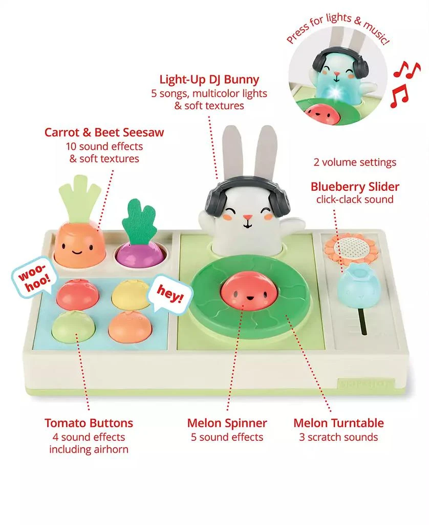 Skip Hop Farmstand Let the Beet Drop DJ Set Toy 3