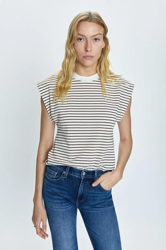 Pistola Denim Marina Tee - Chestnut Stripe 5