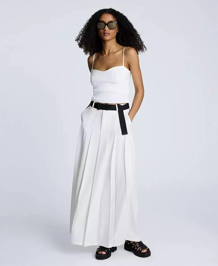Kenneth Cole Women's Fly-Front Pleated Maxi Skirt 2