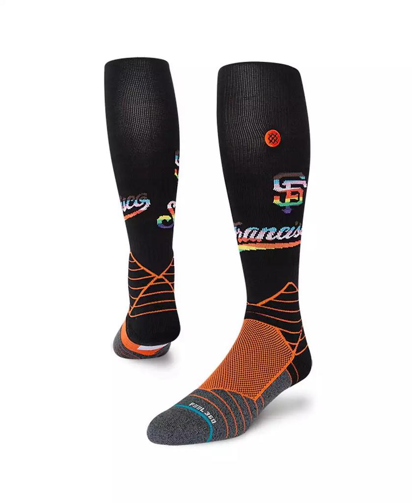 Stance Men's Black, Orange San Francisco Giants Pride Diamond Pro Over the Calf Socks