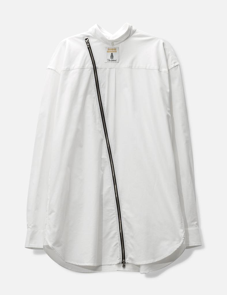 TAKAHIROMIYASHITA TheSoloist. new two-way zip reverse button down collar shirt.(solid)