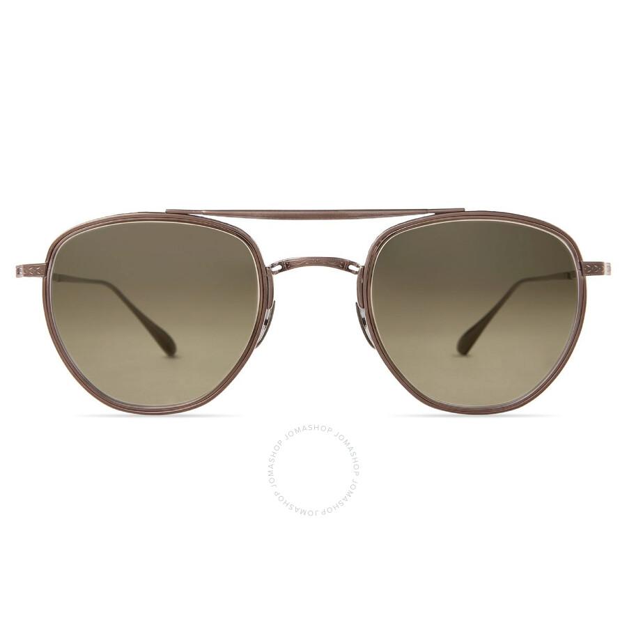 Mr. Leight ROKU II S Smokey Pilot Titanium Sunglasses ML4015 BBZ-PYR/SMKY 48