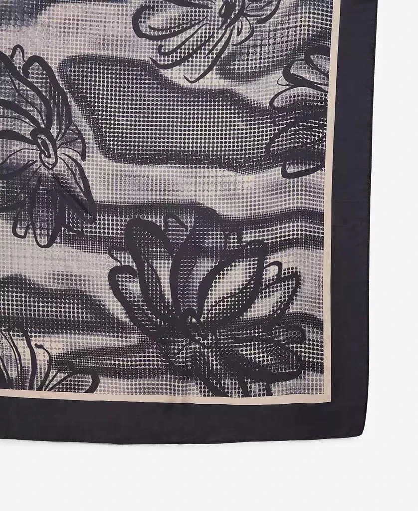 Steve Madden Daizing Daisies Satin Square Scarf 4