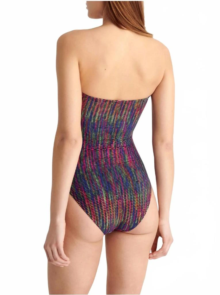 ERES Halo Bustier One Piece In Chameleon Print 3