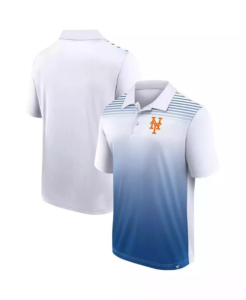 Fanatics Men's White, Royal New York Mets Sandlot Game Polo Shirt 1