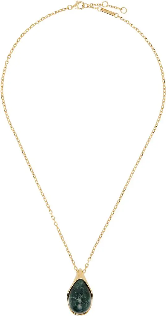 Bottega Veneta Drop Marble Pendant Necklace