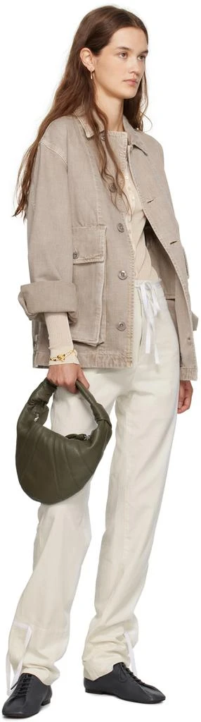 Lemaire Green Mini Fortune Croissant Bag 4