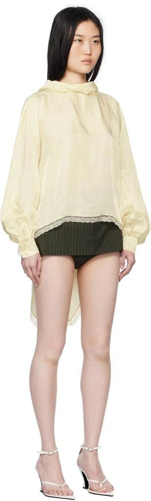 pushBUTTON Off-White Two Way Blouse 2