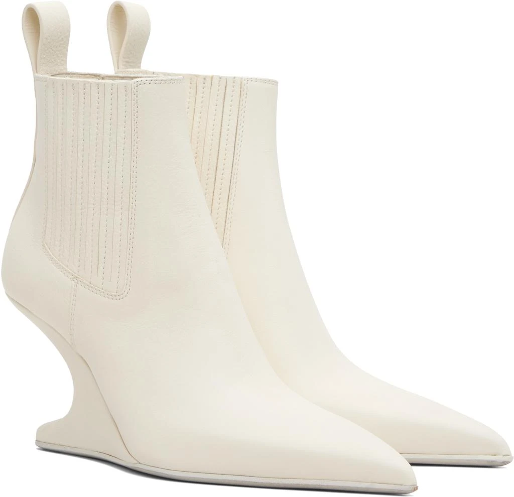 Rick Owens Off-White Concordians Runway Ankle Sharp Boots 4