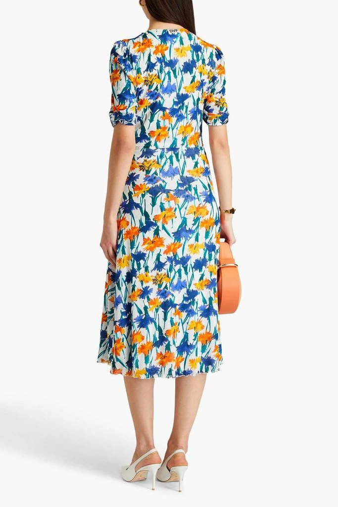 Diane von Furstenberg Koren reversible printed stretch-mesh dress 3