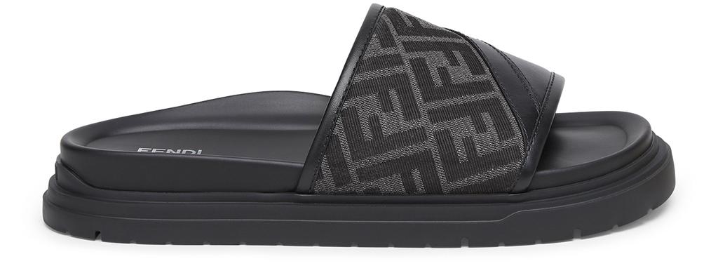 【FENDI】DIAGONAL SLIDES Fendi Fendi Diagonal FF Jacquard Slides - Sandals - Free