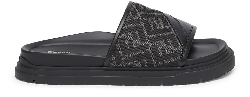 Authentic Fendaci Slides Fendi x Versace Metal Mesh Fendace Logo Slides Size 7.5/38  main image 2