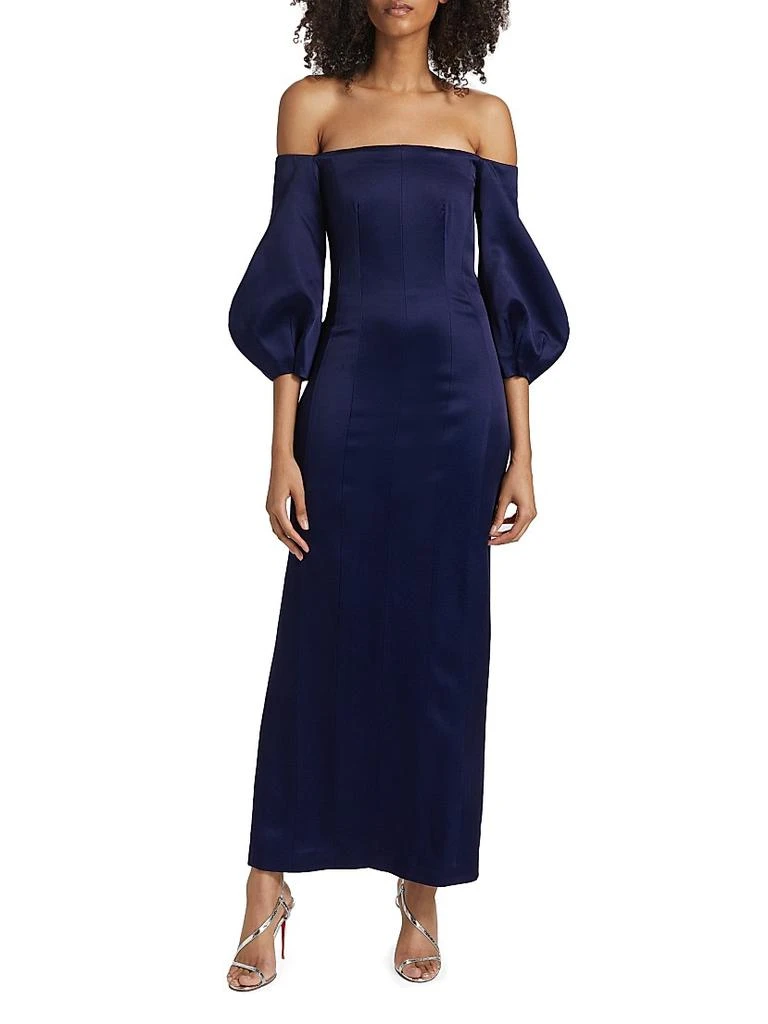 Galvan Ponza Satin Gown 3