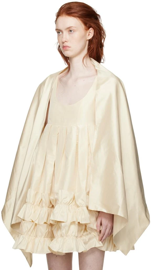 Cawley SSENSE Exclusive Off-White Bow Shawl 4