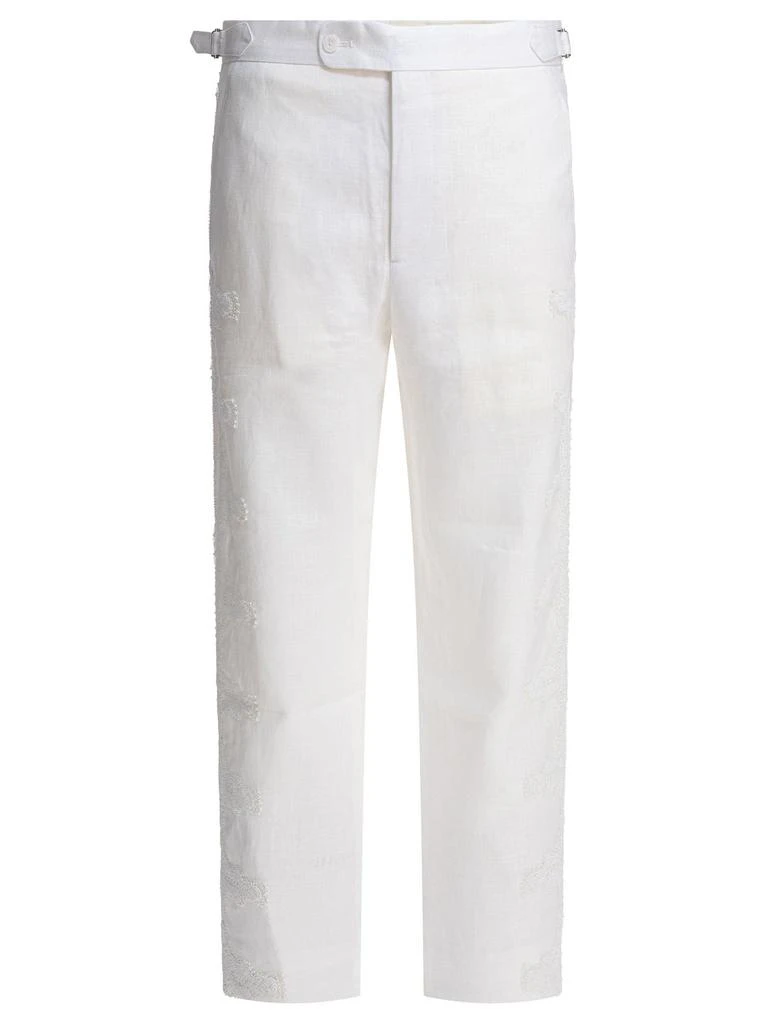 BODE Bode Embroidered Straight Leg Pants 1