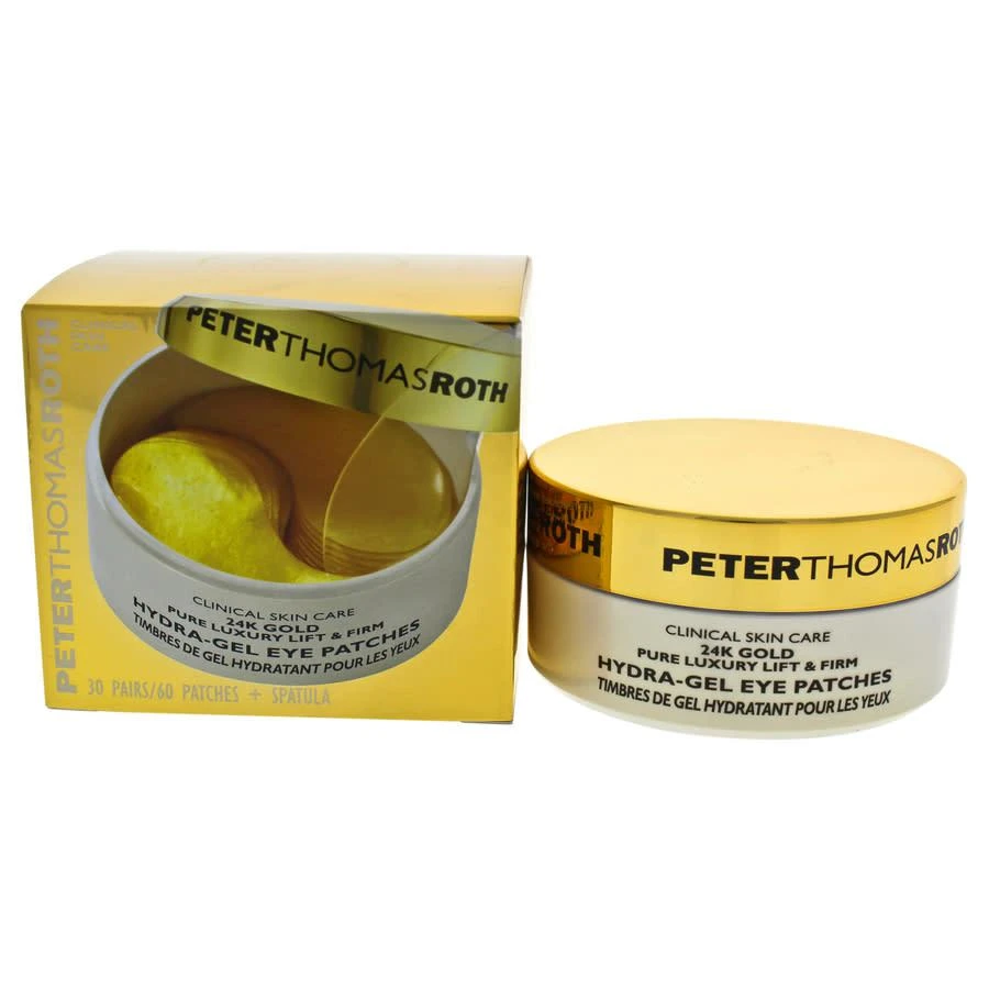 Peter Thomas Roth 24K Gold Pure Luxury Lift & Firm Hydra-Gel Eye Patches by Peter Thomas Roth for Women - 60 Pc Patches + Spatula Eye Patches
