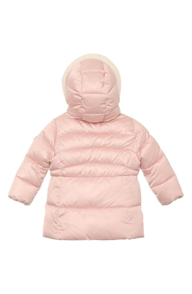 Michael Kors Satin Statium Faux Shearling Trim Puffer Jacket 2