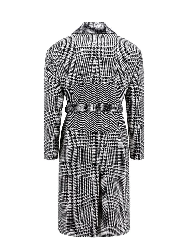 Tom Ford Tom Ford Houndstooth-Pattern Straight Hem Belted Coat 2