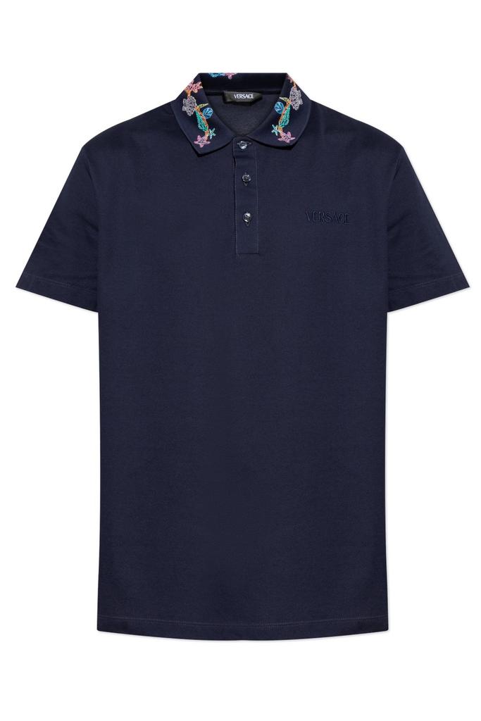 ポロシャツ Versace Polo Piquet Fabric Versace Embroidery And Zip Cl Versace Men's Medusa Zip Pique Polo Shirt | Neiman Marcus