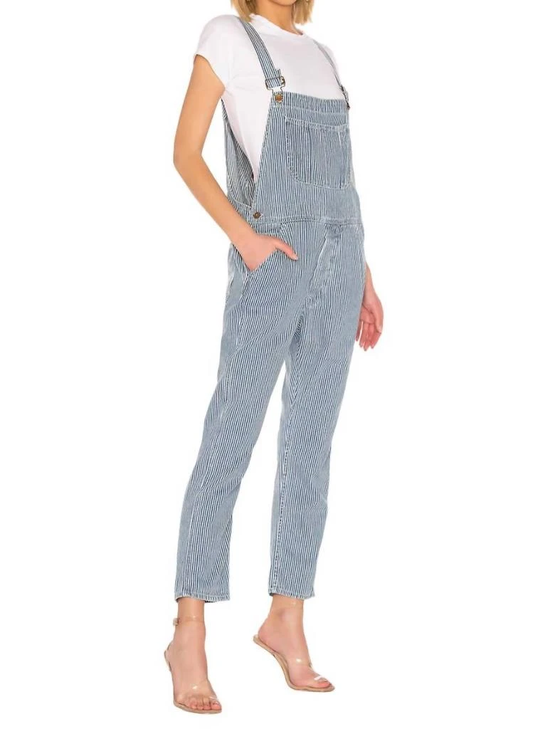 NSF Dolly Long Overalls In Blue/white 2