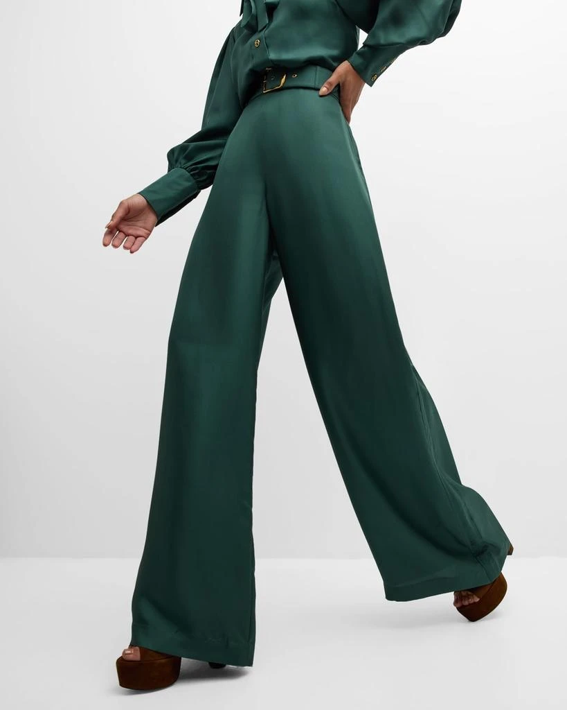 Zimmermann Illustration Belted Silk Pants 8