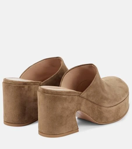 Gianvito Rossi Lyss suede platform mules 3