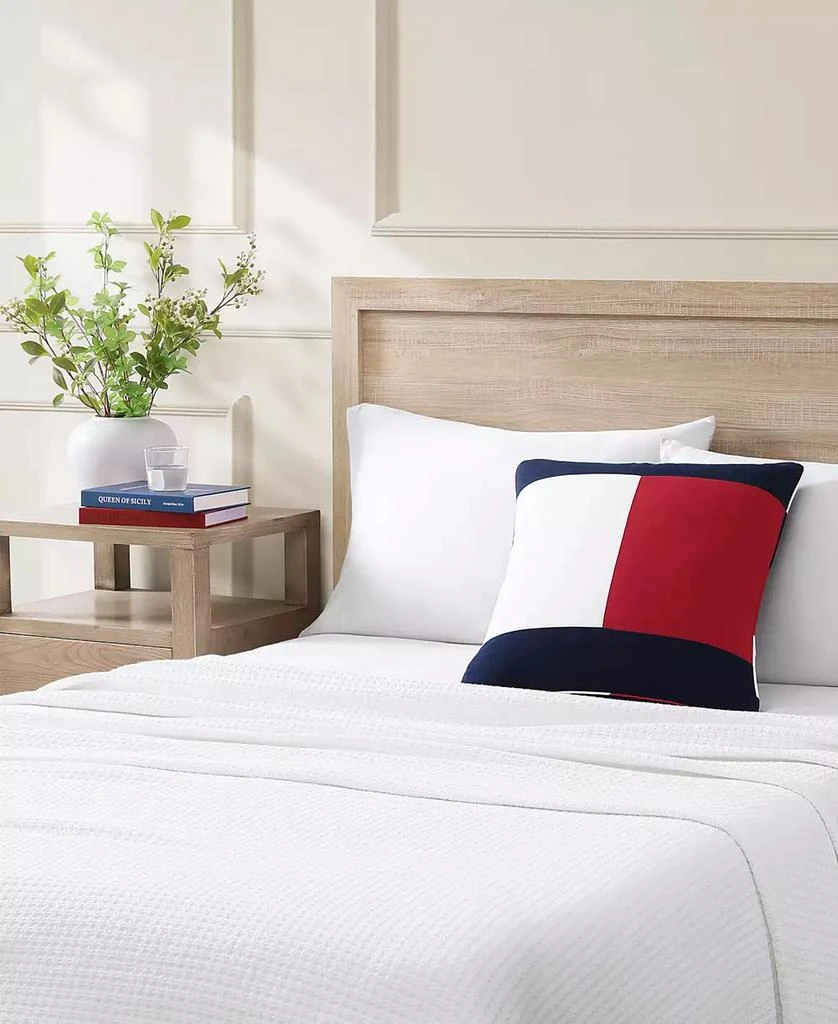 Tommy Hilfiger Flag Seersucker Square Pillow, 20" X 20" 5