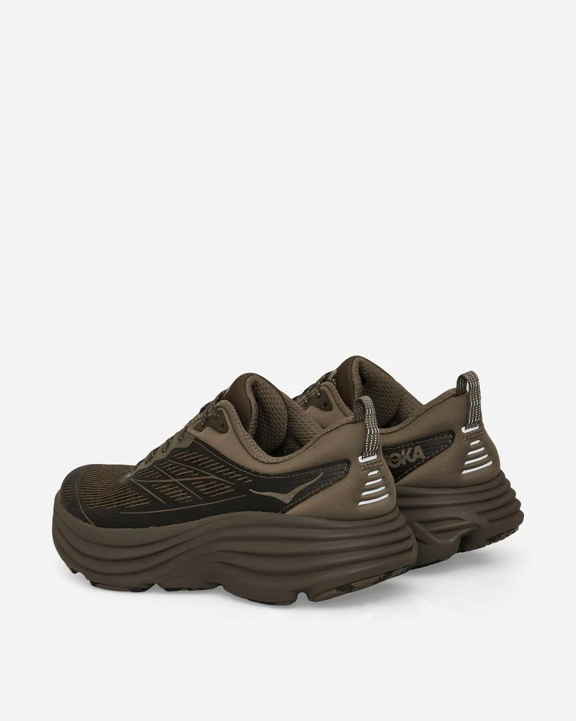 Hoka One One Stealth/Tech Bondi 8 Caged Sneakers Umber / Deep Umber 4