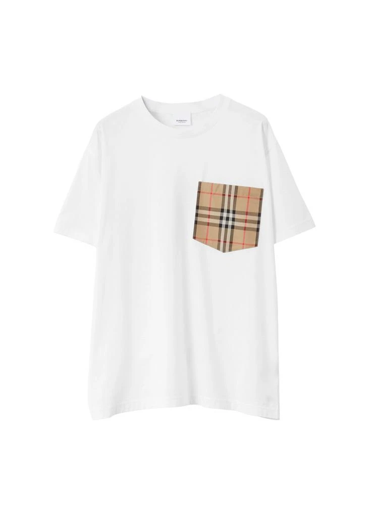 Burberry Check pocket cotton t-shirt 8