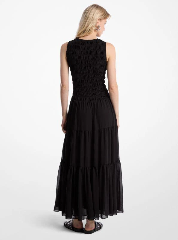 Michael Kors Smocked Georgette Tank Dress 2