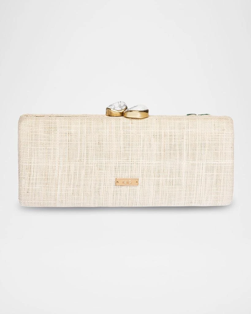 Rafe Alessandra Flower Long Clutch Bag 3