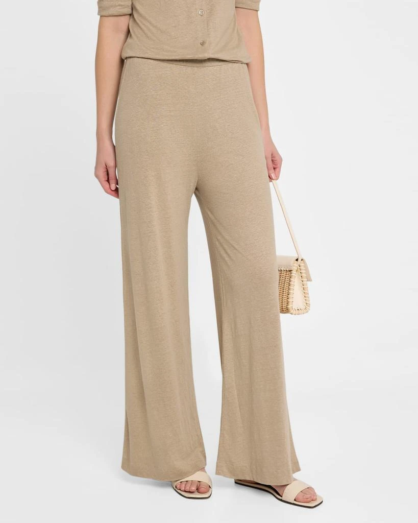 Majestic Filatures Wide-Leg Stretch Linen Lounge Pants 4