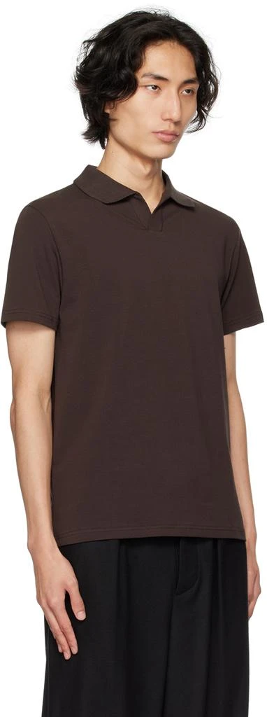 Filippa K Brown Open Placket Polo 2