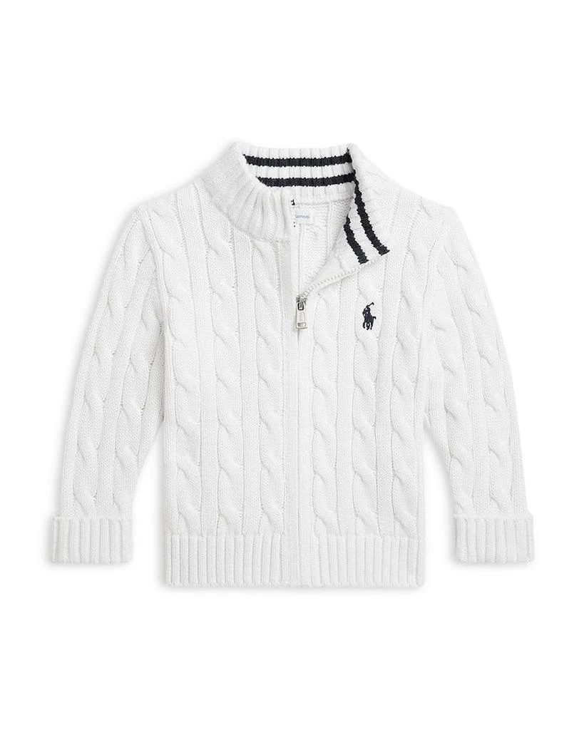 Ralph Lauren Polo Boys
 Cable Knit Cotton Full Zip Sweater - Baby 1
