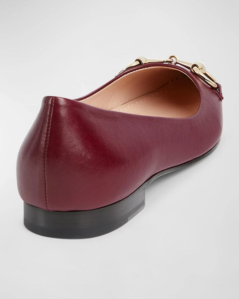 Gucci Erin Leather Horsebit Ballerina Flats 3